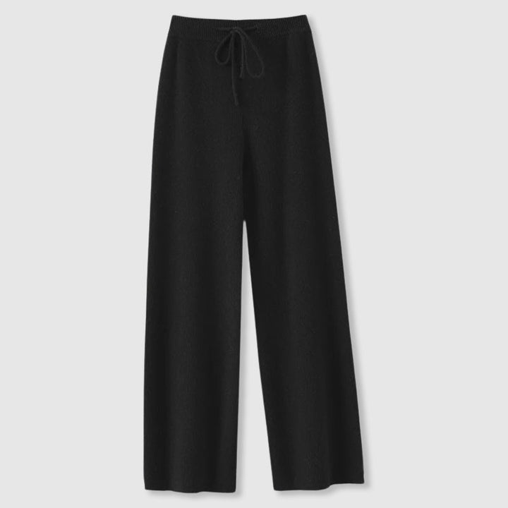 Elyndra | Wide Leg Hose Wolle Elastisch