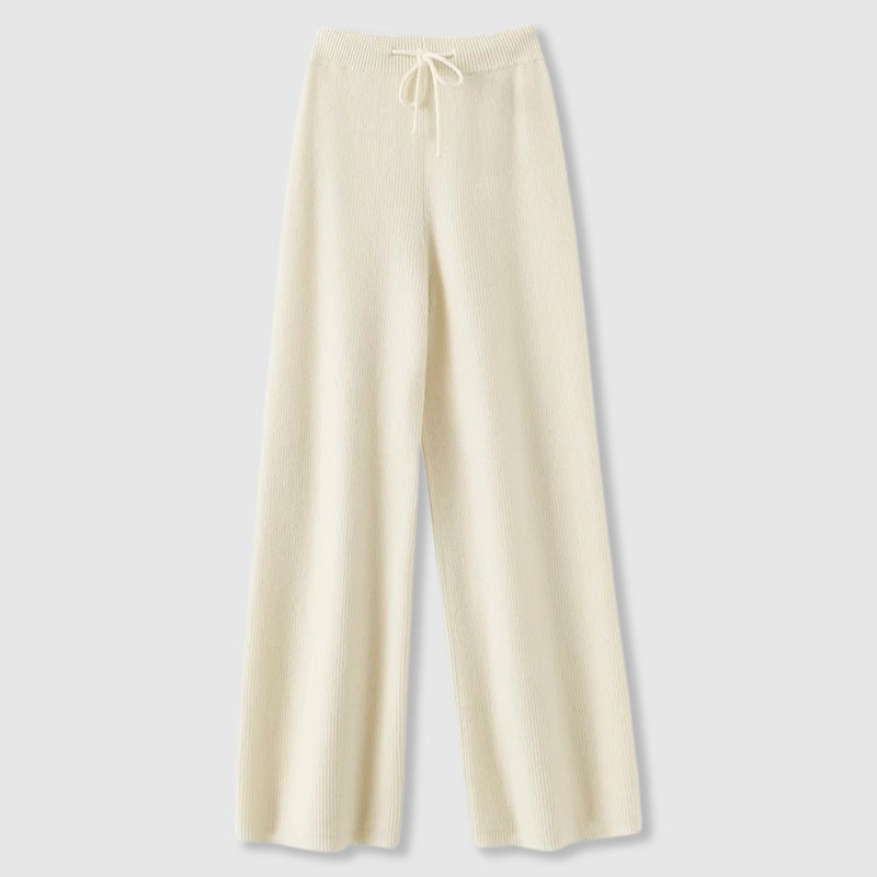 Elyndra | Wide Leg Hose Wolle Elastisch