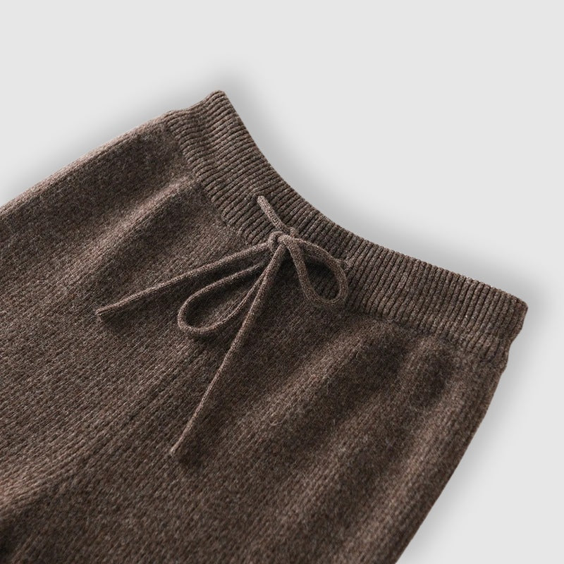 Elyndra | Wide Leg Hose Wolle Elastisch