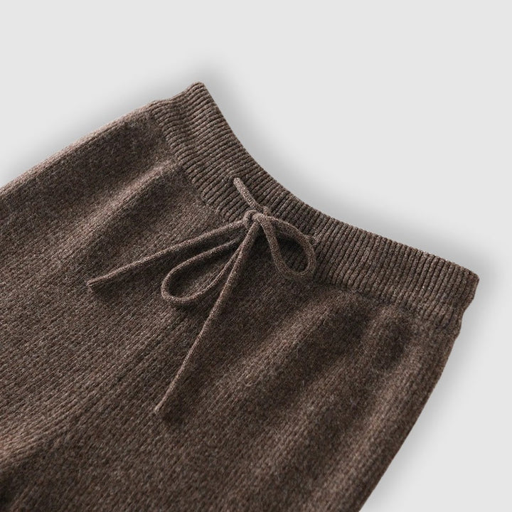Elyndra | Wide Leg Hose Wolle Elastisch