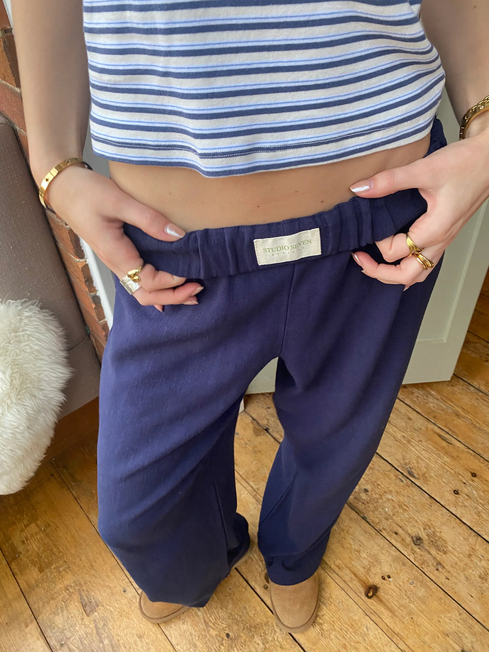 Averelle | Lounge Hose Baumwolle Comfort Fit