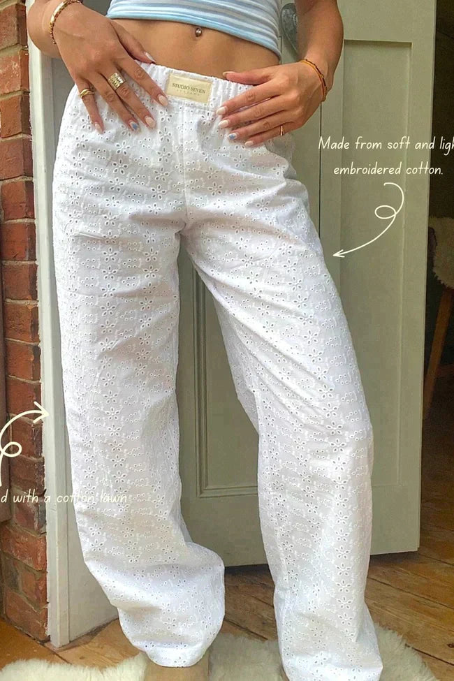 Averelle | Lounge Hose Baumwolle Comfort Fit