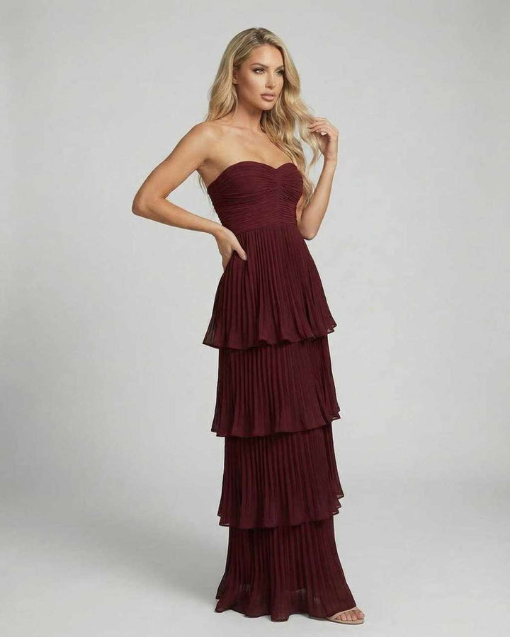 Calista | Maxikleid One Shoulder Schlitz figurbetont Sommer