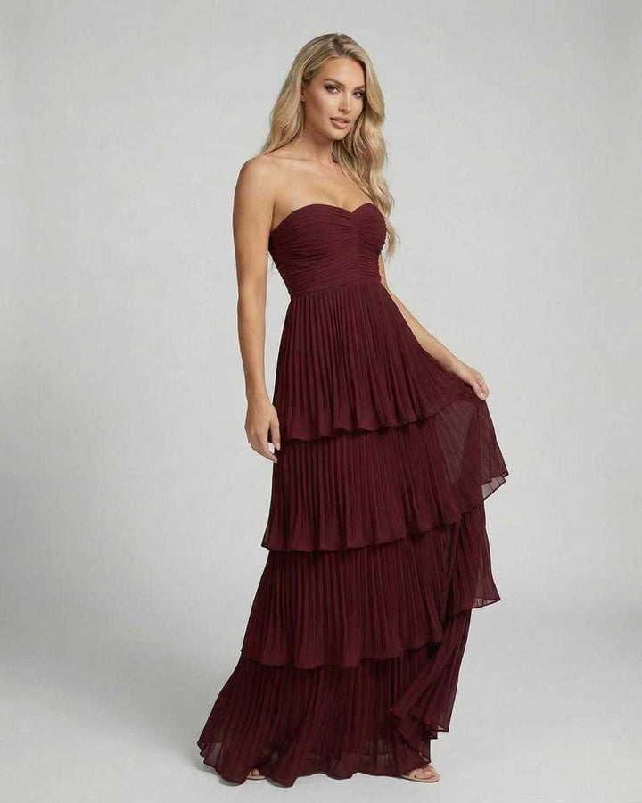 Calista | Maxikleid One Shoulder Schlitz figurbetont Sommer