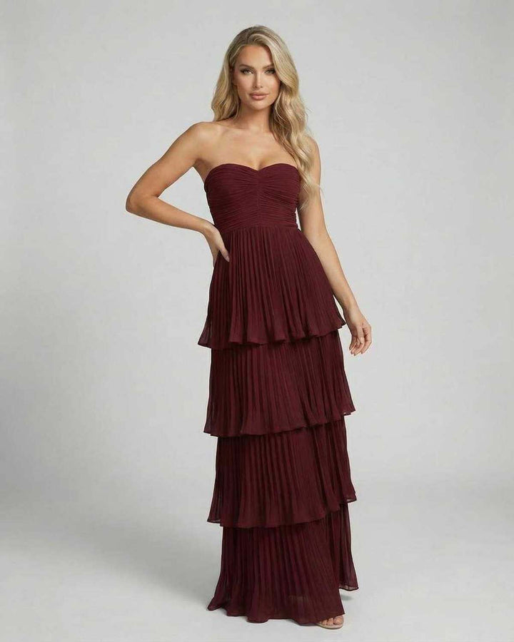 Calista | Maxikleid One Shoulder Schlitz figurbetont Sommer