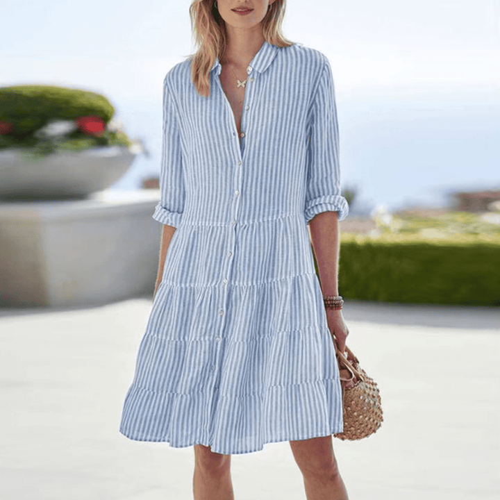 Serenelle | Sommerkleid Streifen Träger Locker