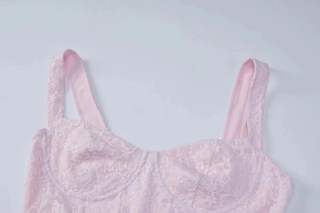 Lunara | Korsett Maxikleid ärmellos figurbetont
