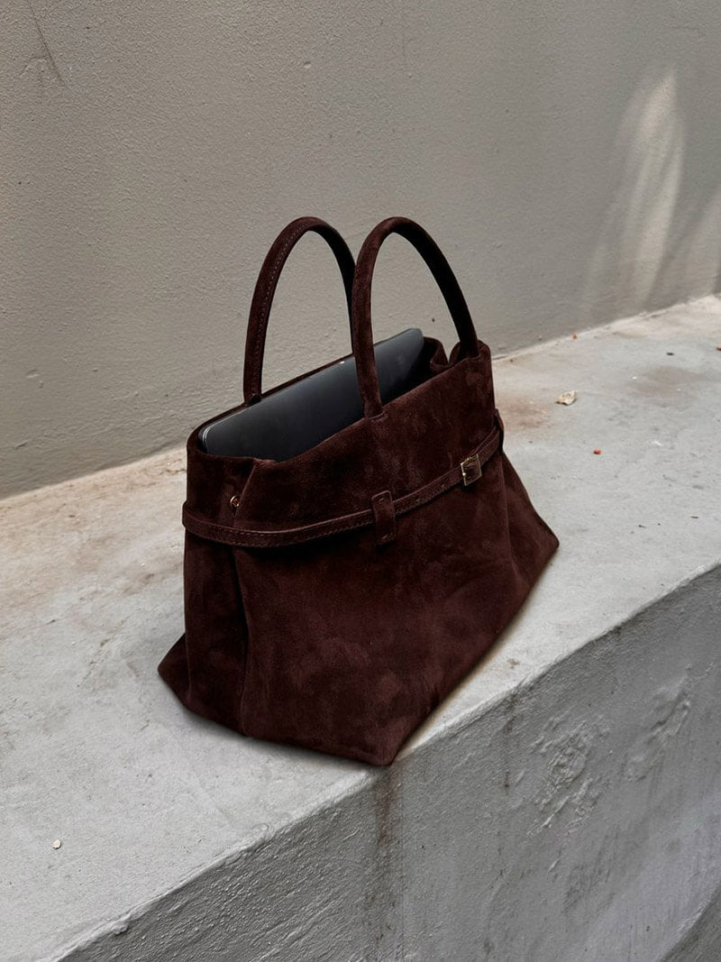 Marvella | Handtasche Wildleder Optik Schultertasche