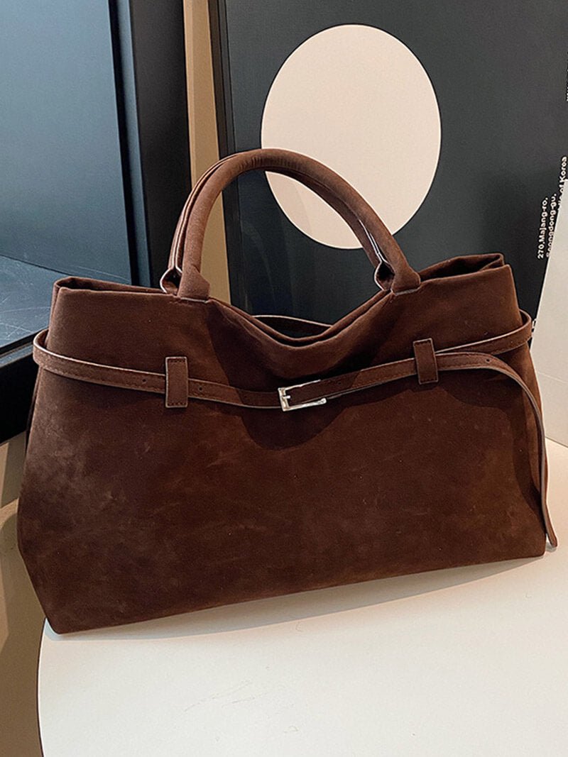 Marvella | Handtasche Wildleder Optik Schultertasche