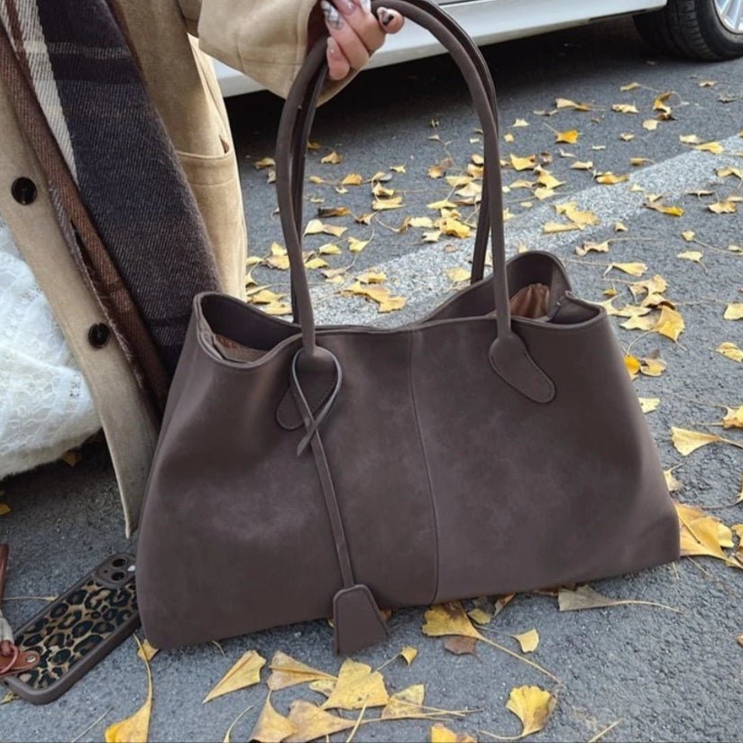 Lerina | Handtasche Wildleder Optik Schultertasche