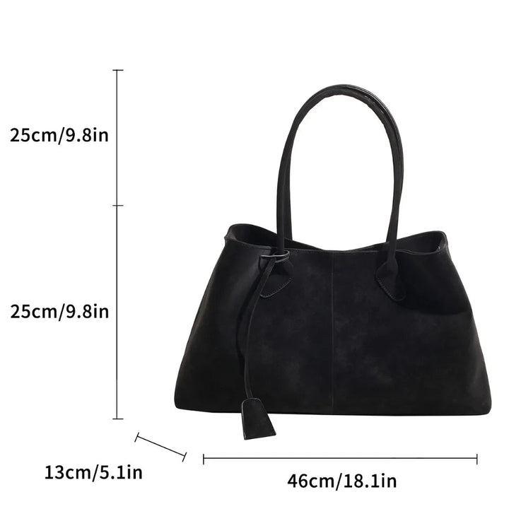 Lerina | Handtasche Wildleder Optik Schultertasche