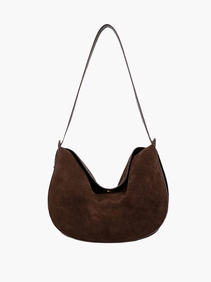 Marielle | Handtasche Wildleder Optik Schultertasche kompakt