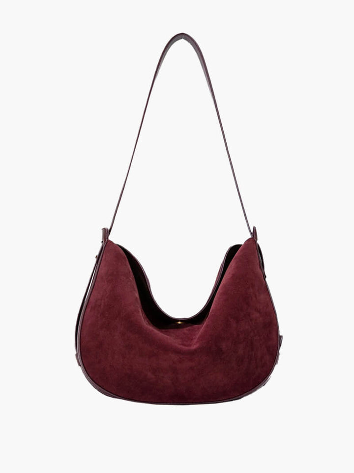 Marielle | Handtasche Wildleder Optik Schultertasche kompakt