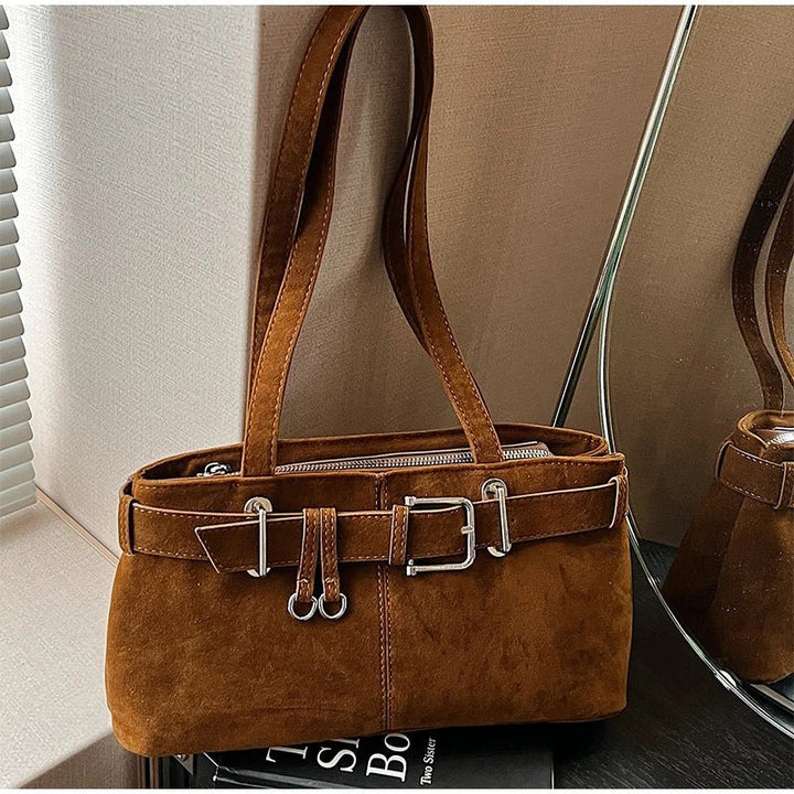 Velora | Hobo Tasche Wildleder Optik groß Schultertasche