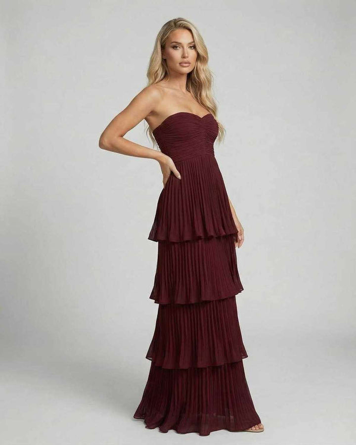 Calista | Maxikleid One Shoulder Schlitz figurbetont Sommer