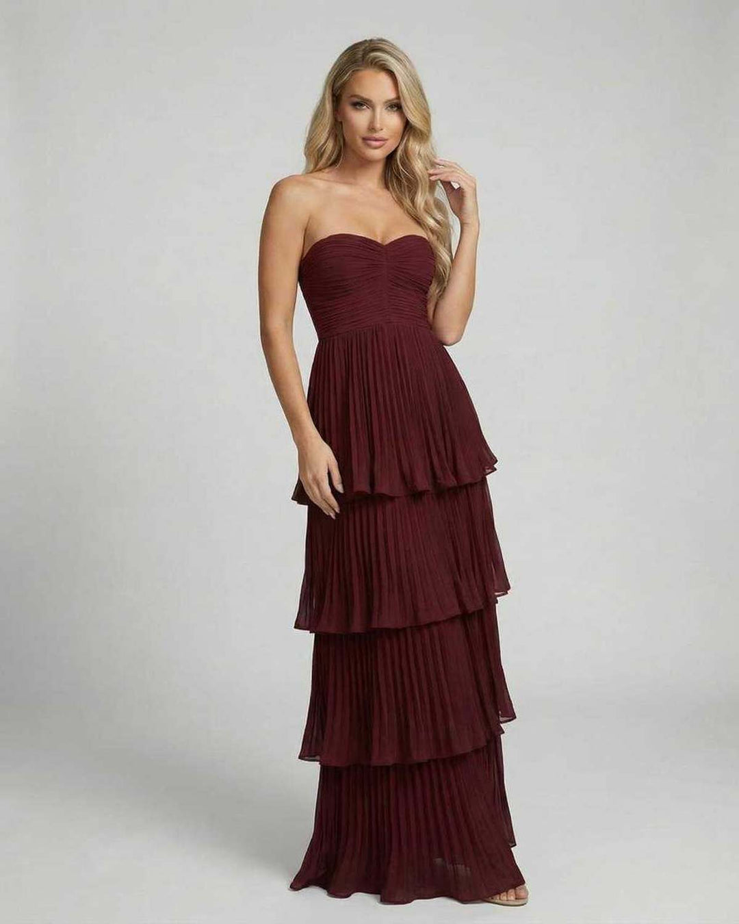 Calista | Maxikleid One Shoulder Schlitz figurbetont Sommer
